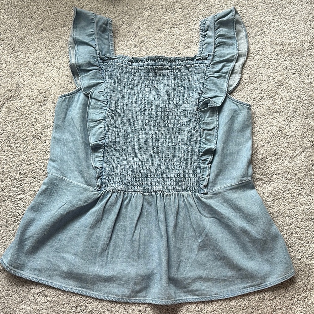 Chambray tank, old navy, size L